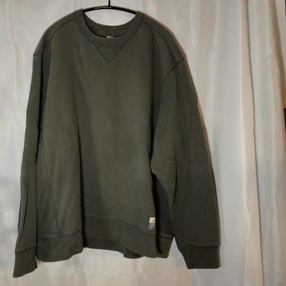 Eddie Bauer Sweatshirt Crewneck Olive Green Large